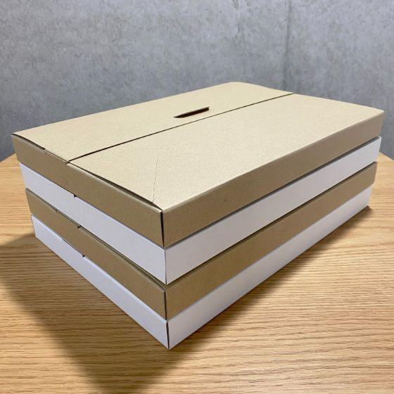 【1500枚】G段・茶 A4サイズ 厚さ3cm ゆうパケット クリックポスト対応（230×330×29mm） Gフルート ダンボール 箱 梱包 60サイズ 宅配用 ボックス 1500枚入の画像