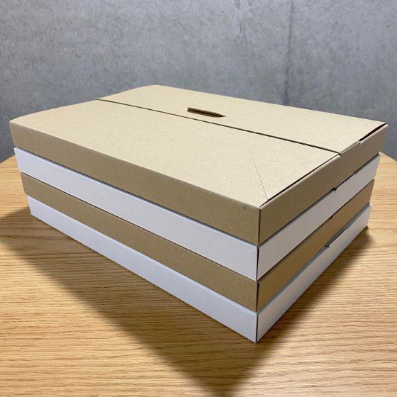 【1500枚】G段・茶 A4サイズ 厚さ3cm ゆうパケット クリックポスト対応（230×330×29mm） Gフルート ダンボール 箱 梱包 60サイズ 宅配用 ボックス 1500枚入の画像