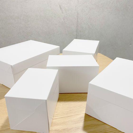 5枚】サービス箱 白 （約10個用） 210×270×H110 保冷剤スペース付き