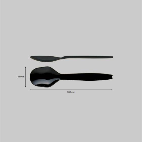 400本】スプーン 100mm ブラック （単袋入） 使い捨て 業務用 