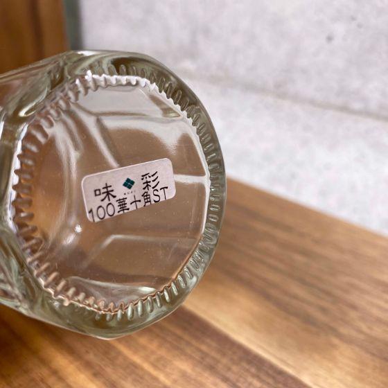 【80個】味彩100 華十角ST 瓶（本体） 協同硝子 ガラス ミニボトル 洋菓子 ジャム おしゃれ 小物 保存 食品 容器 小瓶　80個入　 | ブランド登録なし | 02