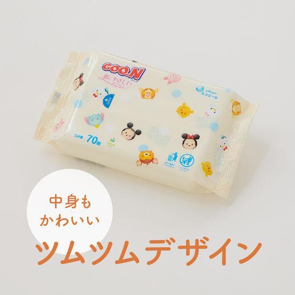 48個】グーン 肌にやさしいおしりふきつめかえ用 GOO.N 大王製紙 70枚
