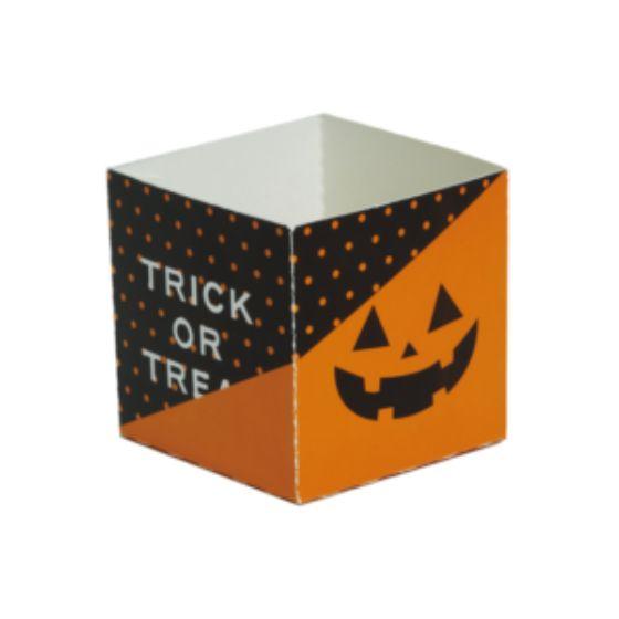 【1000枚】XB65 キューブカップ60 オレンジドット（60×60×60）天満紙器 ハロウィン 菓子 焼き菓子 ベーキングカップ　1000枚入【代引き不可】 | ブランド登録なし