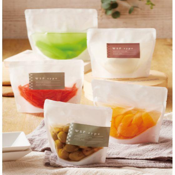 500枚】WSPJ-2 白 チャック付スタンドパック袋 ♯115（140×120×41