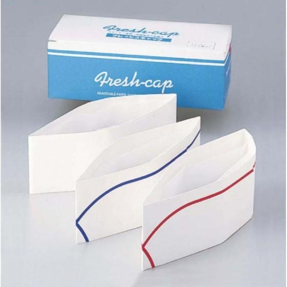 50枚】フレッシュキャップ No.2（青ライン） 業務用 使い捨て 飲食店