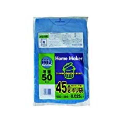 HHJ・いろいろ3箱以上価格】750枚・45L ポリ袋 KL56 （青） LLDPE