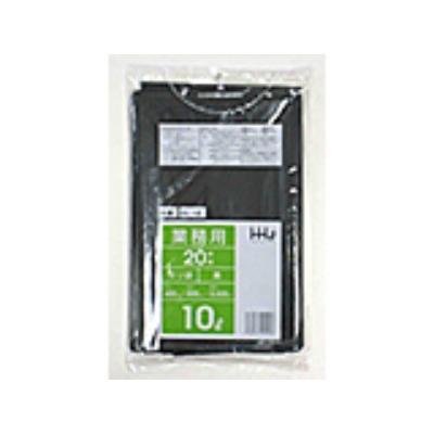 【1200枚】10L ポリ袋 GL12 （黒） LLDPE 0.025mm厚 サイズ HHJ 業務用 ゴミ袋 20枚×60冊入（１ケース 送料無料） ゴミ袋、ポリ袋、レジ袋