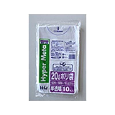 1200枚】20L ポリ袋 BM29 （半透明） LLDPE 0.020mm厚 サイズ HHJ 業務