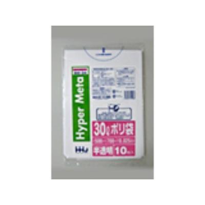 【個人宅配送可】ポリ袋  30L 0.025×500×700mm BM34 半透明 10枚入×100冊（1000枚）【取り寄せ商品・即納不可・代引き不可・返品不可】 1000枚】30L ポリ袋 BM34 （半透明） LLDPE 0.025mm厚 サイズ HHJ 業務