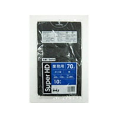 600枚】70L ポリ袋 GH72 （黒） HDPE 0.020mm厚 サイズ HHJ 業務用