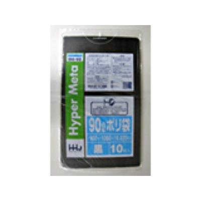 400枚】90L ポリ袋 BM92 （黒） LLDPE 0.035mm厚 サイズ HHJ 業務用