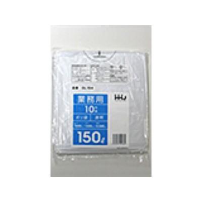 150枚】150L ポリ袋 GL154 （透明） LLDPE 0.040mm厚 サイズ HHJ 業務