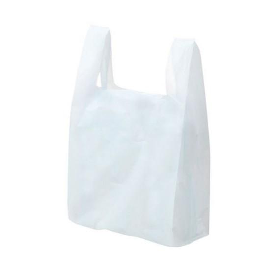 レジ袋 SSサイズ （白） ハッピーバッグ （ブロック付き） レジ袋 安い 取っ手付き ビニール袋 ポリ袋 エンボス加工 手提げ袋　6000枚入