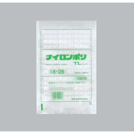 【1800枚】ナイロンポリ TLタイプ 18-28 福助工業 業務用 真空包装 ボイル 冷凍食品包装 (代引き不可) 1800枚入