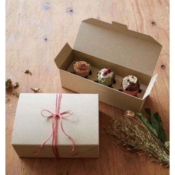 代引き 不可 100枚 クラフトギフトボックス 5個用 茶無地 ミルクボトル ヨーグルト90 ガラス瓶 プリン デザート 容器 箱のみ 100枚入 送料無料 パッケージ マルシェ 通販 Yahoo ショッピング