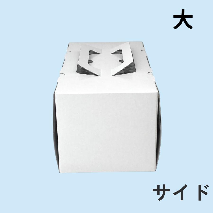 代引き 個人宅不可】100枚・ノエル箱 高さ120mm 白無地 (プレスコート
