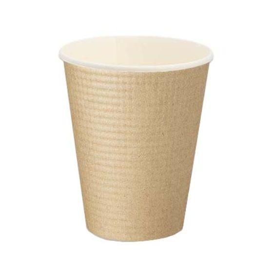 【代引き 不可】1500個・SMP-260E クラフト (260ml) 断熱性 エンボス 東罐興業 使い捨て 業務用 カップ 耐熱 紙コップ (本体のみ) 1500個入 送料無料 (846965) | ブランド登録なし