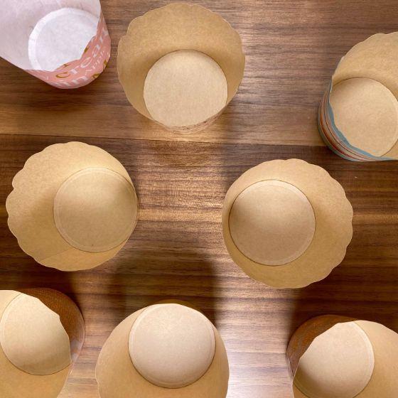 2500枚】NP-6 太陽と麦 （φ68×φ55×H50) 紙製 マフィンカップ 業務用