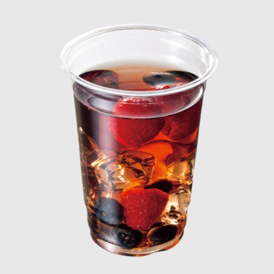 【1000個・本体と平蓋セット】DY-78-8 + DY-F78 （満杯 240ml）8オンス DYコップ  使い捨て 業務用 プラカップ 透明 プラコップ 【代引き不可】各1000個入の画像