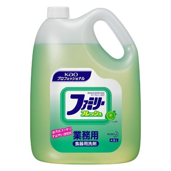 【4個】花王 ファミリーフレッシュ 業務用 洗浄洗剤 食器用 洗剤 （地域限定 送料無料）　4.5L×4個入 | ブランド登録なし