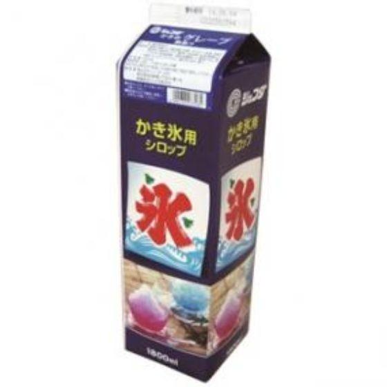 1本】グレープ （1.8L） かき氷 シロップ 業務用 氷みつ 1800ml 1本入