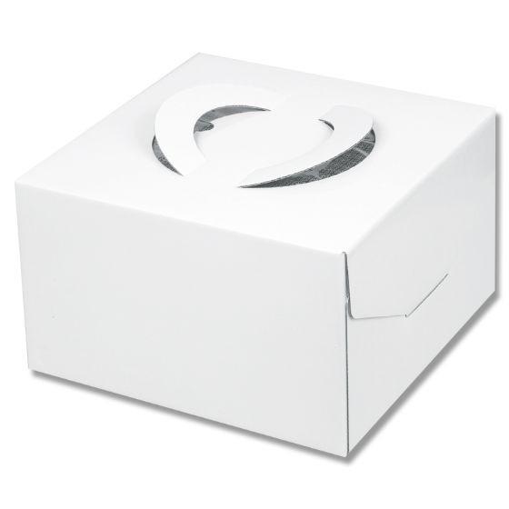 キャリーデコ 7号 150トレー付 ホワイト シモジマ 業務用 ラッピング デコ箱 ケーキ箱　1個セット
