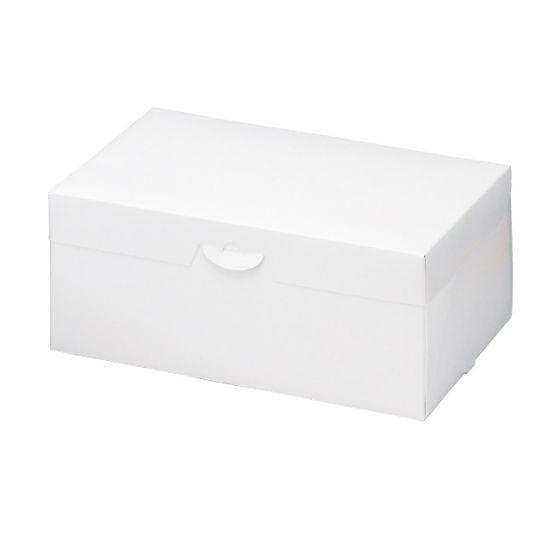 【400枚】1号・オールマイティーBOX 白（ツヤなし）高さ105mm 洋菓子 サービス箱 ケーキ箱  400枚入（1ケース 送料無料） | ブランド登録なし | 01