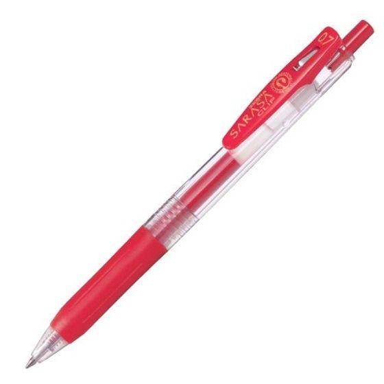 レッドボールペン 1本】JJJB15-R サラサ クリップボールペン 0.7mm （赤） ゼブラ 書き