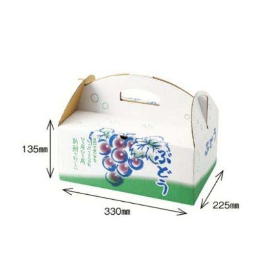 【50枚】ブドウ 手提 2K OT-2 深型 緑 フルーツ 果物 贈答 箱 ギフトボックス　50枚入『個人宅配送不可』【代引き不可】