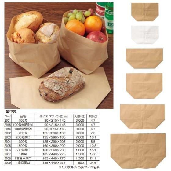 【1500枚】（地域限定 送料無料）紙袋 亀甲袋（1貫目） 2007　製パン資材 大阪ポリエチレン販売　1500枚入　_1