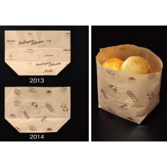 1000枚】紙袋 亀甲袋（英字柄） 製パン資材 大阪ポリエチレン販売 