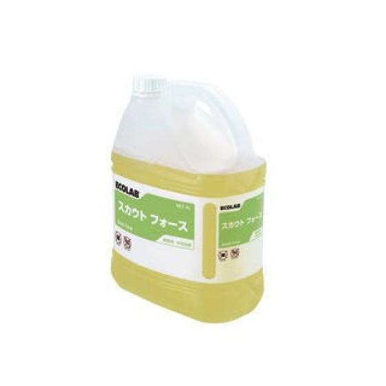 【1個】エコラボ スカウトフォース 業務用 洗浄洗剤 野菜 果物 食器用 洗剤  4Ｌ×1個入 | ブランド登録なし