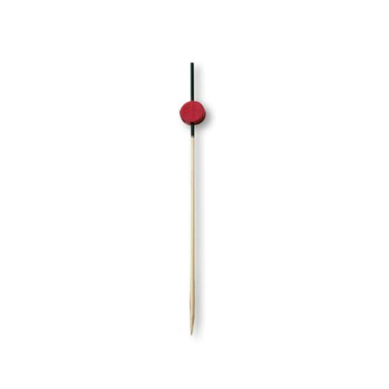 100本】7.5cm・かんざし串 赤 約巾1.2mm×(串φ1.7)×7.5cm 神堂 使い捨て