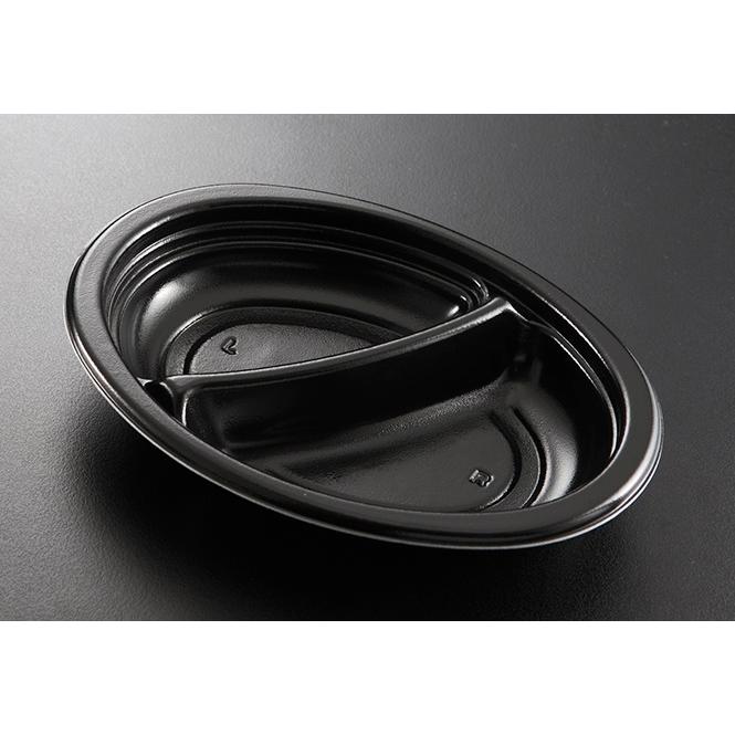 使い捨てカレー容器 Kランチ−1(黒)本体 【600枚】 ケーピー 使い捨てカレー容器 Kランチ−1(黒)本体 【600枚】 ケーピー