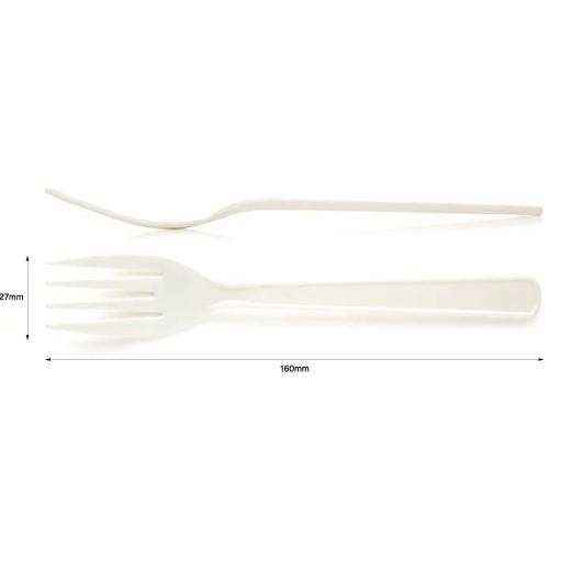 メール便不可 使い捨て プラスチックフォーク 16cm 100本 バラ アイボリー 食器 グラス カトラリー