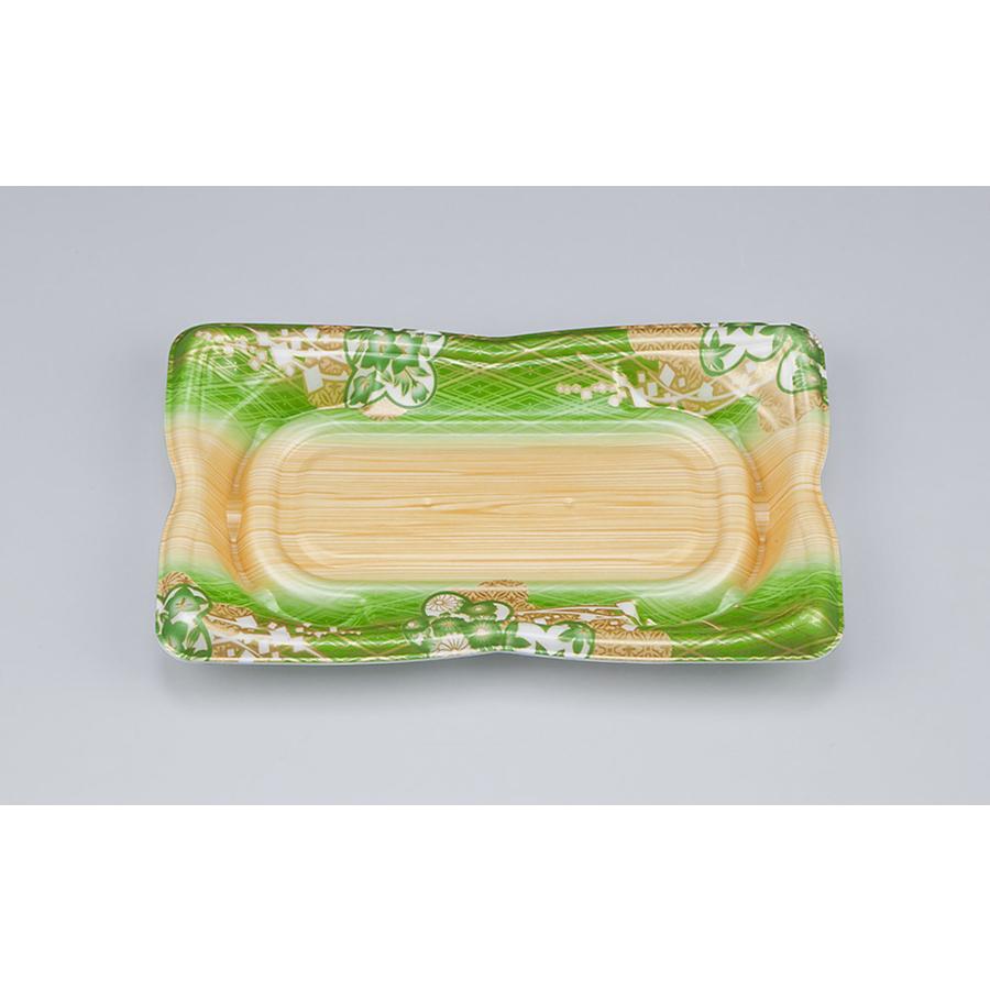 シーピー化成 【蓋付き】使い捨て寿司容器 SF華皿13(小町緑 シーピー化成 【蓋付き】使い捨て寿司容器 SF華皿13(小町緑