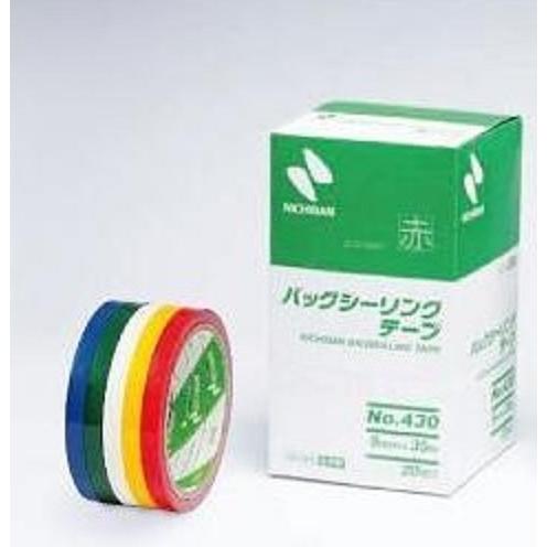 ニチバン バッグシーリングテープ No.430 赤 9mm×35m 1巻 : パッケージ