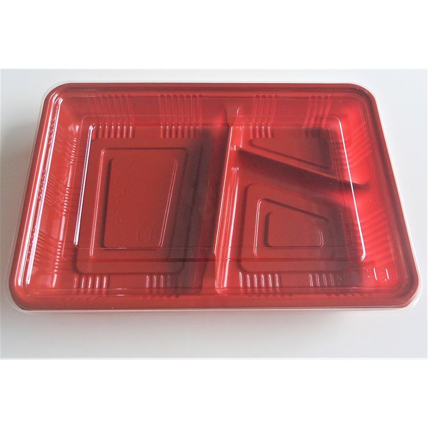 ディッシュ LC-9P R（かぶせフタ付）800セット 福助工業 使い捨て  仕出し容器 弁当容器　業務用 |  | 01