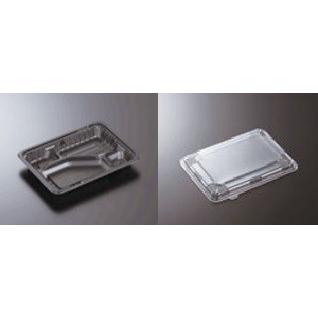 CTガチ弁L IK23-17C2 BK ブラック 身・蓋セット 900入 使い捨て弁当