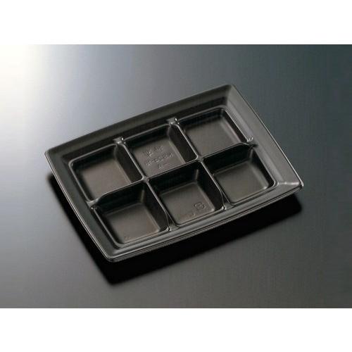 CT沙楽 KS24-18-A BK 身 50枚入 6仕切 : パッケージストック ヤフー店