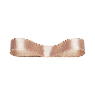 ラッピングリボン＞ダブルサテンリボン カーキ 12mm巾×20m巻 : 1415723 