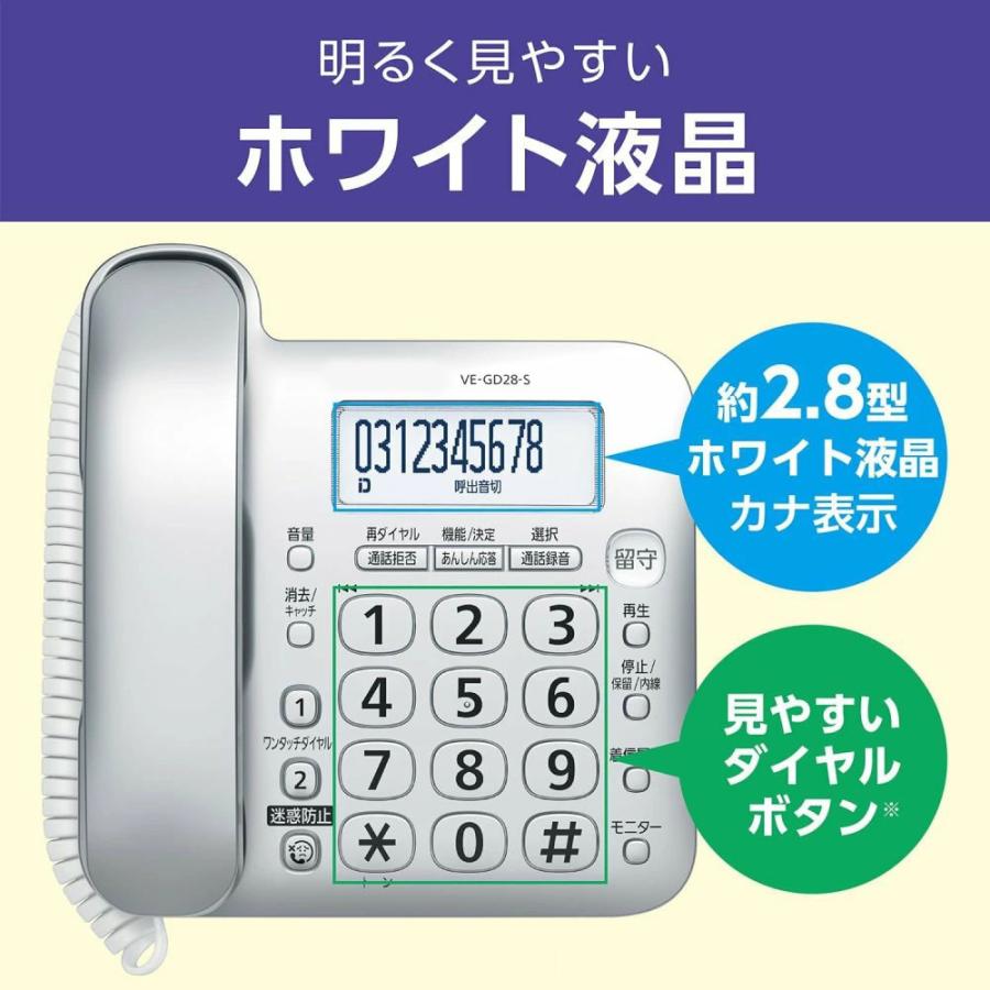 Panasonic（パナソニック） 子機2台【2025年最新】電話機 留守電 機能