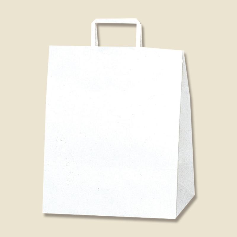 シモジマ 紙袋 手提げ 無地 白 HEIKO H25チャームバッグ W2 晒白無地