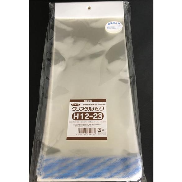 HEIKO クリスタルパック ヘッダー付OPP袋(透明)H12-23 1000枚