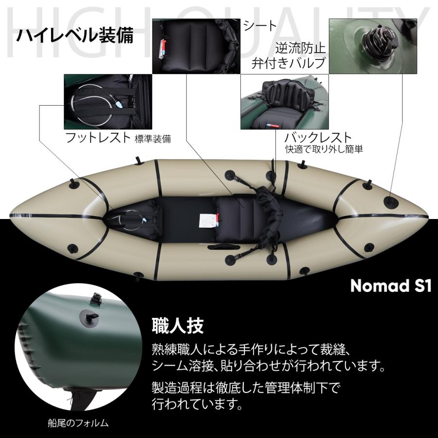 パックラフト MRS インフレータブルボート 軽量 ボート スピード抜群