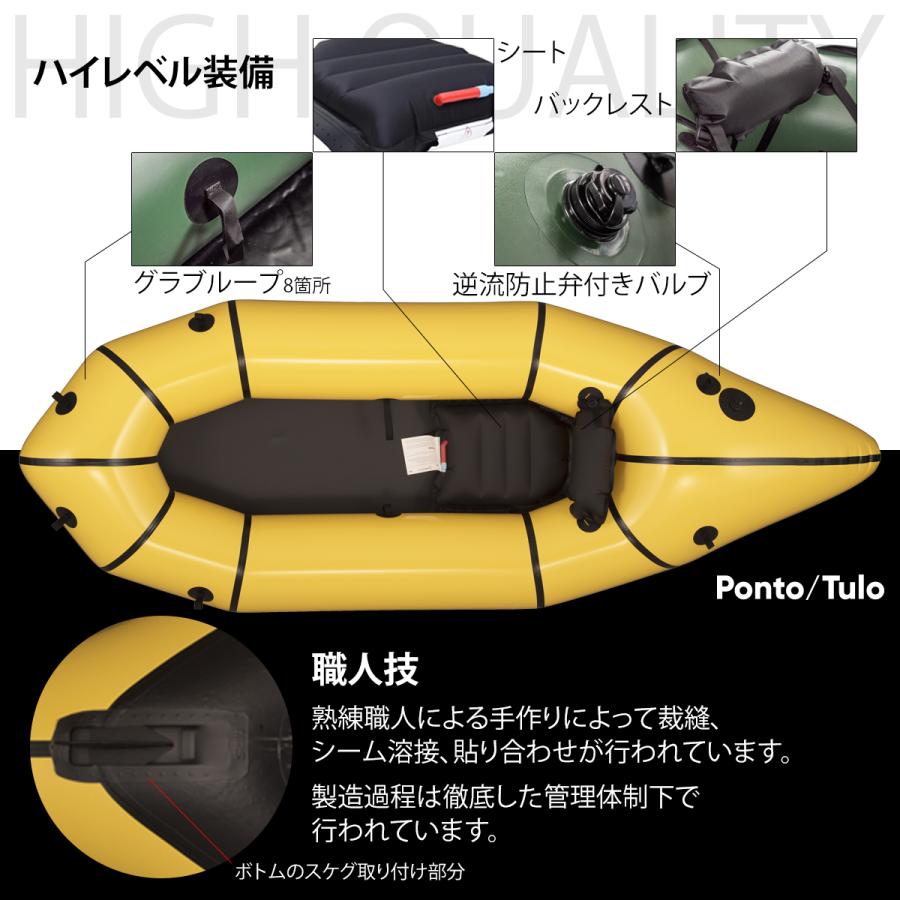 パックラフト MRS インフレータブルボート 最軽量 Tulo トゥロ 一人用 