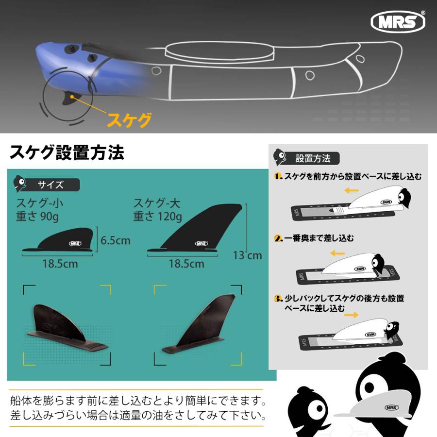 スケグ MRS Sサイズ 交換部品単体 パックラフト部品｜packraft｜04