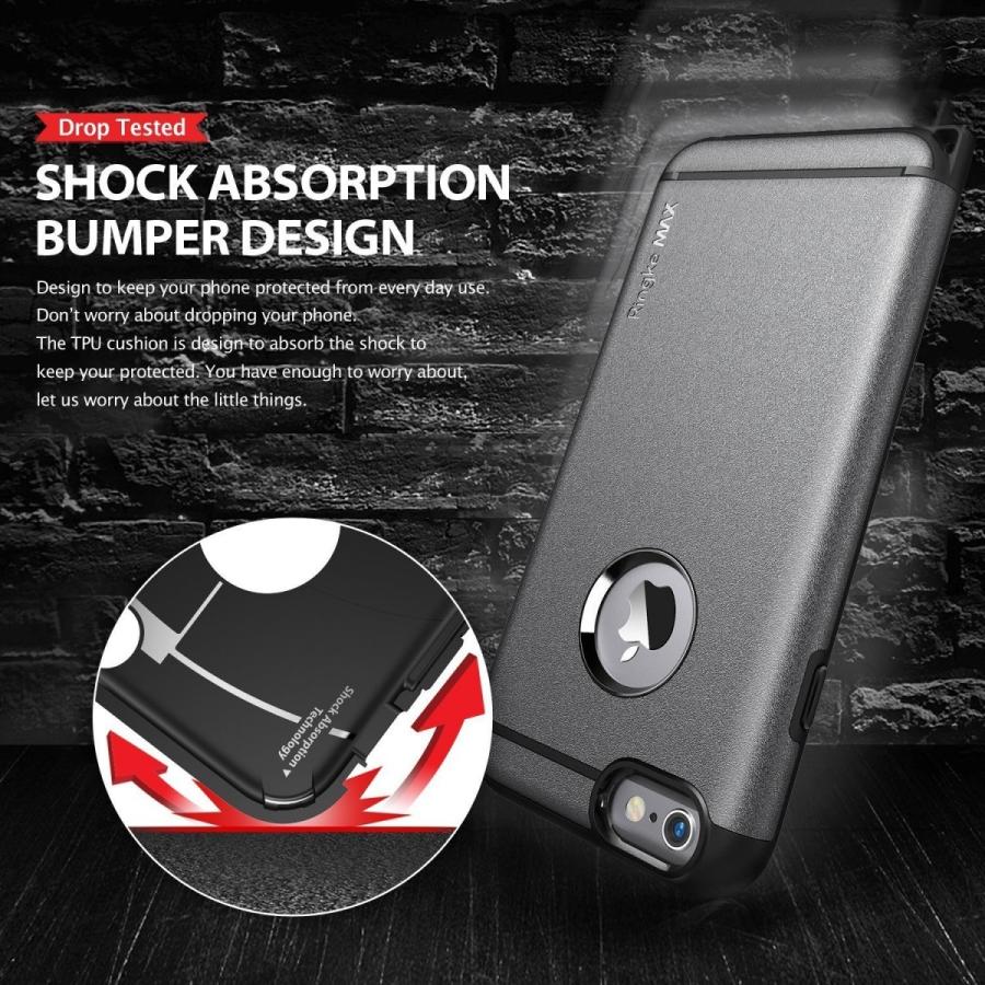 Rearth Ringke MAX iPhone 6/6s Case ガンメタル Gun Metal 耐衝撃 |  | 01