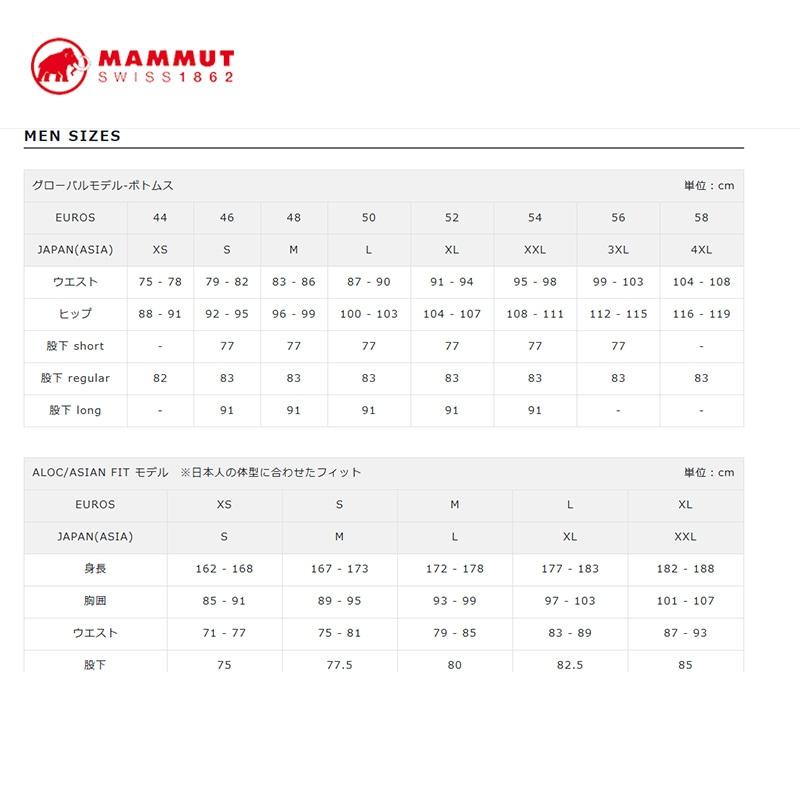 MAMMUT（マムート） ストーニー ハードシェル サーモ パンツ アジアン