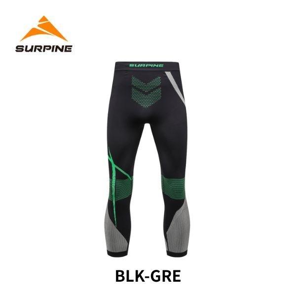 サーパイン   SURPINE メンズ ベースレイヤー WINDRUN PRO COMPRESSION \u0026 THERMAL BASELAYER BOTTOM M BLWTDM042の画像